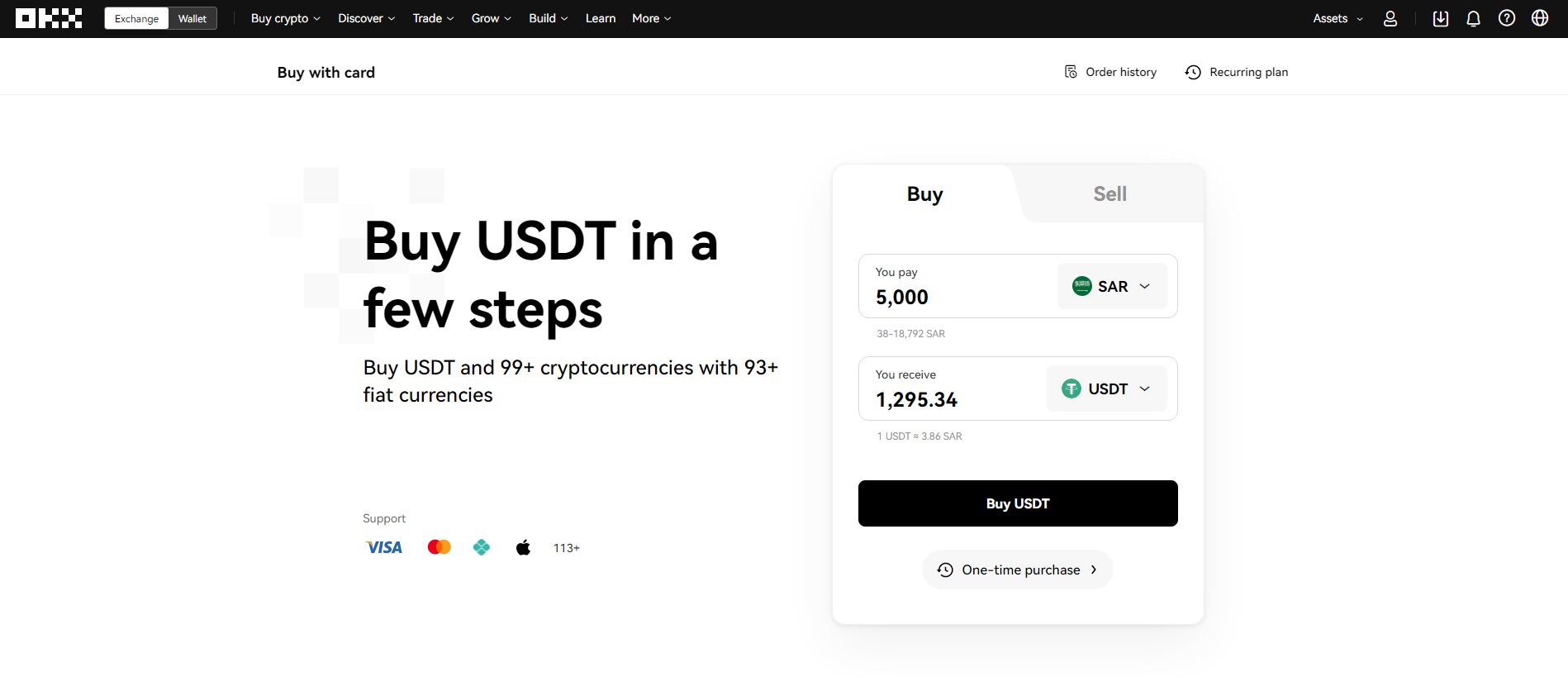 شراء تيثير USDT